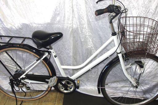 中古」26インチファミリーサイクル/オートライト/外装6段変速