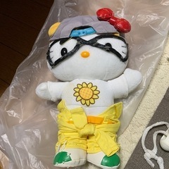 遊助キティ　ぬいぐるみ　ジャンク