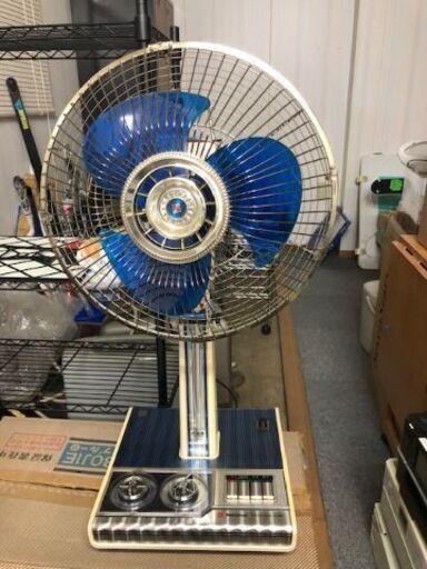 ナショナル扇風機　松風　ブルー　F30J1E　昭和レトロ　状態良　動作品