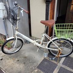 自転車 白 ★人気のミニベロ