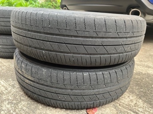 中古品4本セット　ホンダ純正4.5j-14 スチールホイール&155/65R14トーヨートランパス　ブラックディトナ風ホイールリング&