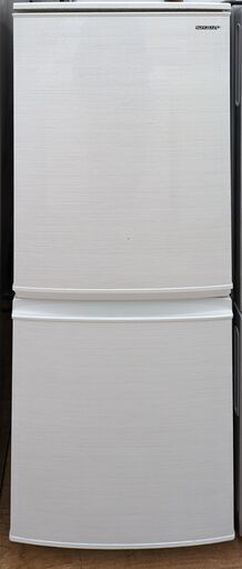 SHARP 2ドア冷蔵庫 SJ-D14E-W 2019年製　ag-ad174