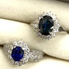 ノーブランドジュエリー　プラチナ　サファイアリングをお買取させていただきました！　ブランド　金　プラチナ　時計　買取　駒川の画像
