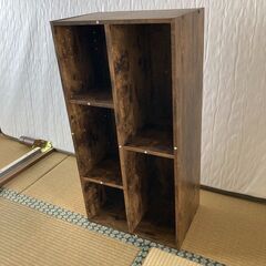 P0272-2 ニトリ ヴィンテージ風 木目 本棚 収納の画像