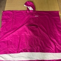 レインポンチョ　2着セット(ピンク&ブルー)