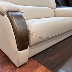 2人掛け 合皮ソファー