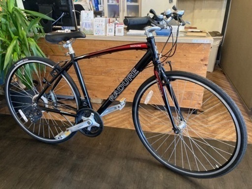 取引き中【後輪タイヤ新品！】3×7速　700×28c クロスバイク　ブラック