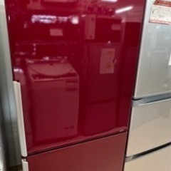 美品『冷蔵庫』ハイアール　2015年製 　2ドア　ルビーレッド ハイアール 138L 2ドア冷蔵庫（ルビーレッド）Haier JR-NF140H