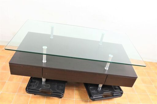 LMF58 ニトリ ガラステーブル 美品 家具 ローテーブル　※値下げしました※