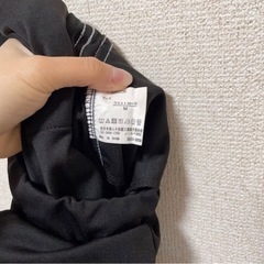 【2本ライン】レギンス　トレーニング　黒　ブラック　サイドライン　Mの画像