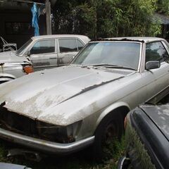 オールド―メルセデス―ベンツ107-450SLC-部品取り中古車
