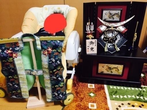 【収納専用箱あり】五月人形・ 陣羽織