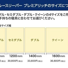 トゥルースリーパー プレミアリッチ　セミダブル　新品未使用の画像