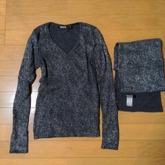 さらに！最終価格！値下げしました！DKNYセーター＆マフラーセット