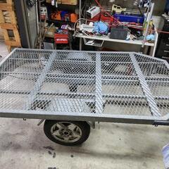最後の一台 希少特大新規格軽登録トレーラー 軽フルサイズトレーラー 平トレーラー 軽サイズの中で一番大きいトレーラー の画像
