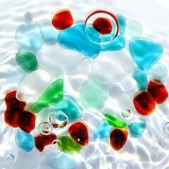 海神海霊シーグラス ポストカード４枚セットＡ