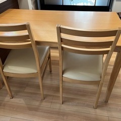 ＜取引終了＞ダイニングテーブルセット（マナベインテリアハーツ）