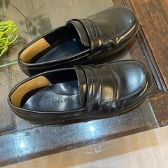 黒ローファー　22センチEEEの画像