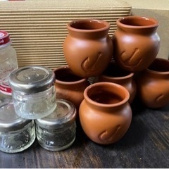 可愛い小さな空瓶　陶器