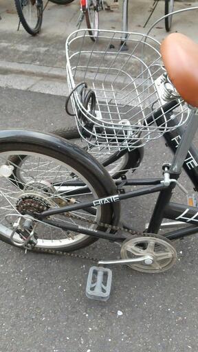 自転車20インチ折り畳み自転車【引き取り限定】 X-TRAIL折りたたみ自転車 20型 外装6段［マットベージュ
