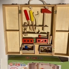 木の工具セットの画像