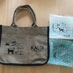 お譲り先決まりました　カルディ　猫バック　ガラス皿