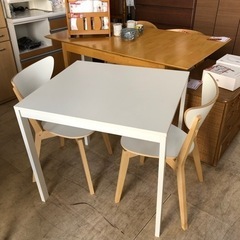 ダイニング3点セット  伸縮式