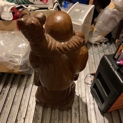 木彫り　布袋様？　七福神の画像