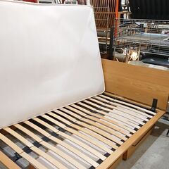 無印良品｜ヘッドボード｜収納付｜ダブルベッドの画像
