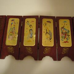 敦煌　飛天の置物（屏風）の画像