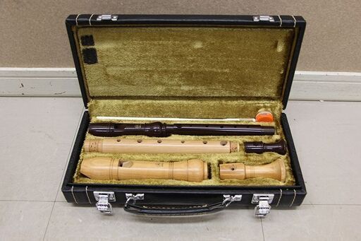 YAMAHA ヤマハ リコーダー 木製 プラスチック 管楽器 箱付き (P1599wY)