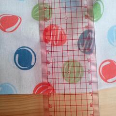 和風手ぬぐい風フリルきんちゃく★みずふうせん★浴衣にもの画像