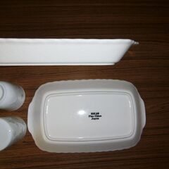 白いお皿　器のセット　ー２　　未使用の画像
