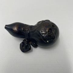 書道具　アンティーク　古銅水　瓢箪　小物