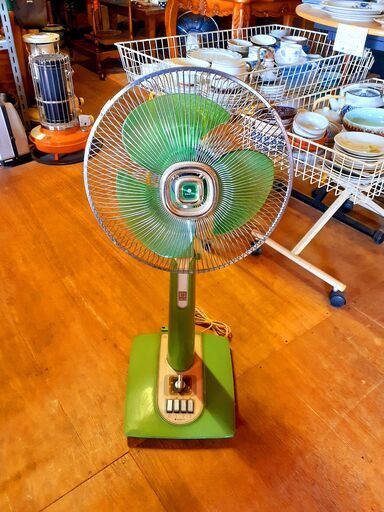レトロ扇風機 SANYO EF-A30GL お座敷扇 三洋 サンヨー 昭和レトロ　/TJ-1148 2F