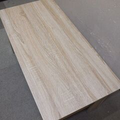 【平日取りに来ていただける方】ローテーブル★ライトブラウン(木目調)★幅900mm★テーブル 座卓 センターテーブル 机(3Z0012)の画像