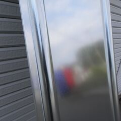 安全鋼板 高さ2m 幅540mm 厚さ1.2mm 柵 DIY 仮囲い 足場 仮設用 工事 亜鉛メッキ シルバー フェンス 丈夫 屋根 鉄板 壁材の画像