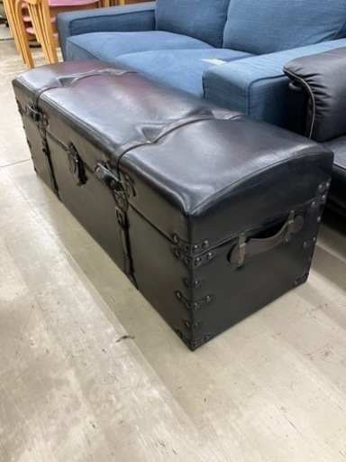大川家具?チェアの中にはミニ宝箱?チェスト型ベンチチェア2836