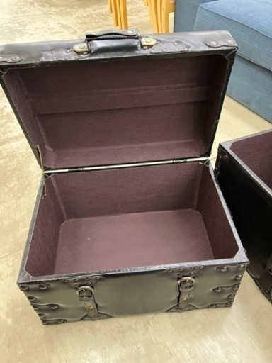 大川家具?チェアの中にはミニ宝箱?チェスト型ベンチチェア2836