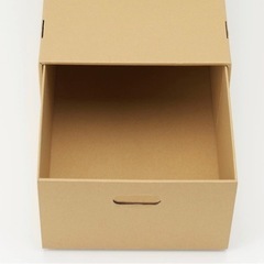 7/10まで 無印良品 ダンボール収納ケース 引出式 深型 6個の画像