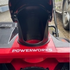 中古　電動除雪機パワーワークス　バッテリー2個の画像