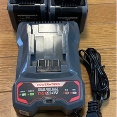 中古　電動除雪機パワーワークス　バッテリー2個の画像