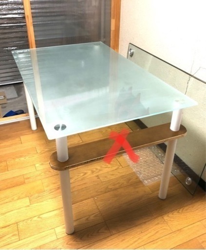 パターン2 天板すりガラステーブル