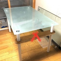 パターン2 天板すりガラステーブル