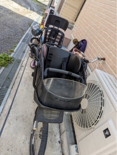 子供乗せ前後チャイルドシート電動自転車　