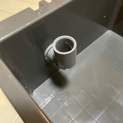 【新品】メダカ飼育容器　NV13 オーバーフロー加工　排水　めだか【グレー】の画像