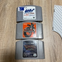 ニンテンドー64のソフト3つ