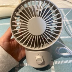 無印良品の卓上扇風機です。の画像