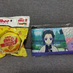 【鬼滅の刃】胡蝶しのぶフラットポーチ＆丸型コインケースの画像