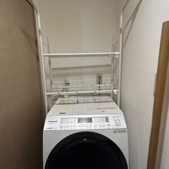 ランドリーラック　洗濯ラック　洗濯機上収納